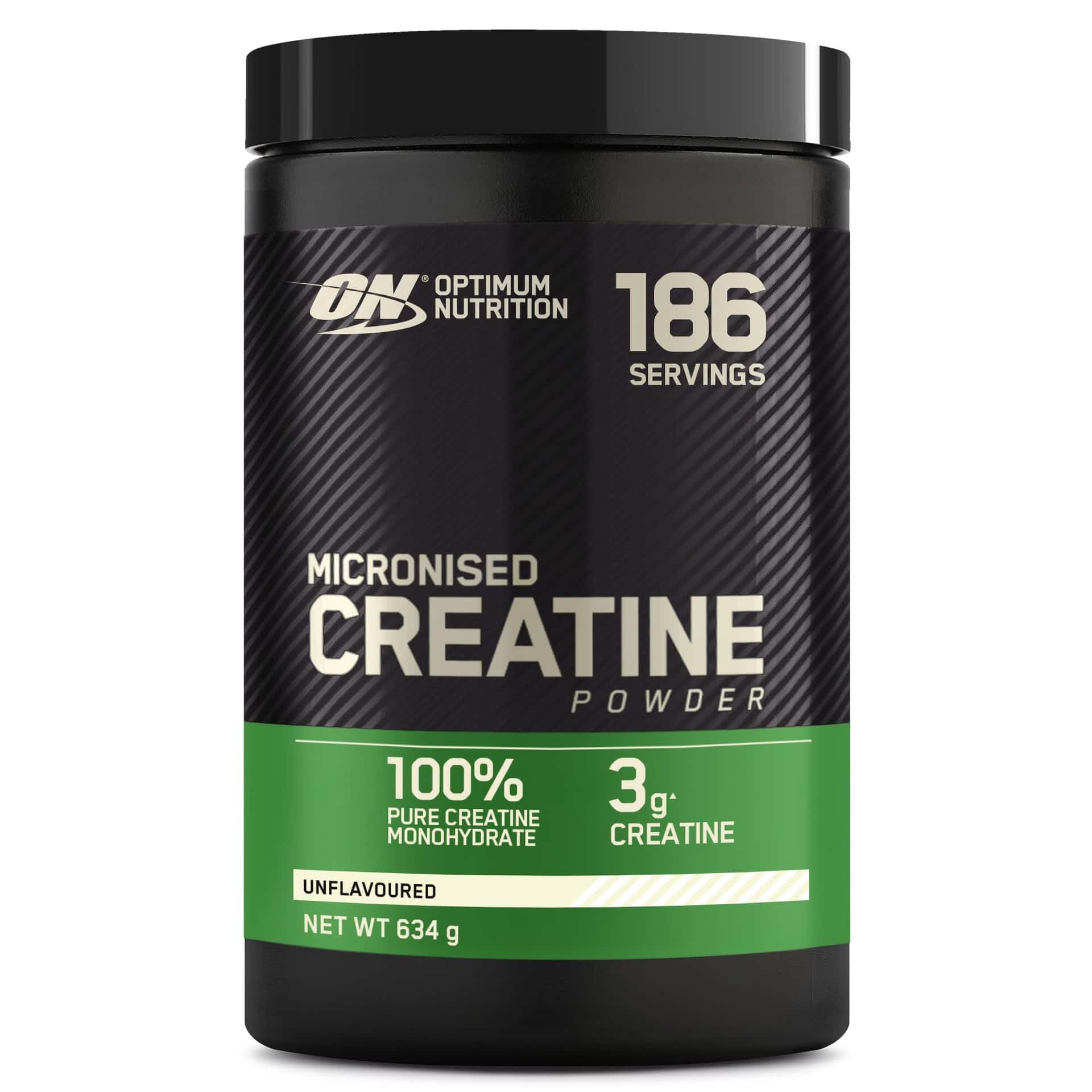 Optimum Nutrition Créatine Micronisée en Poudre, Sans Arôme, 634g