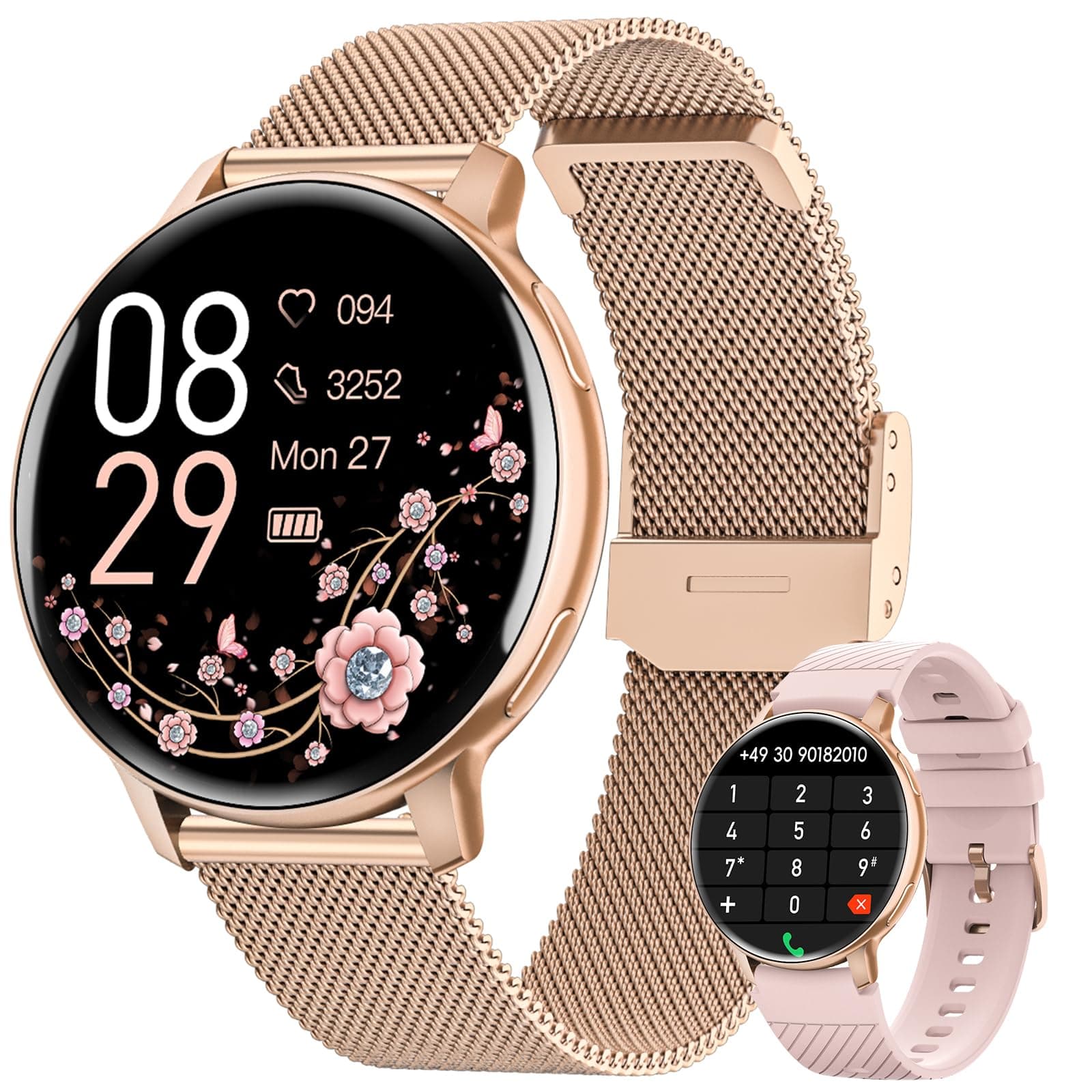Oliimptek Smartwatch Damen Rund